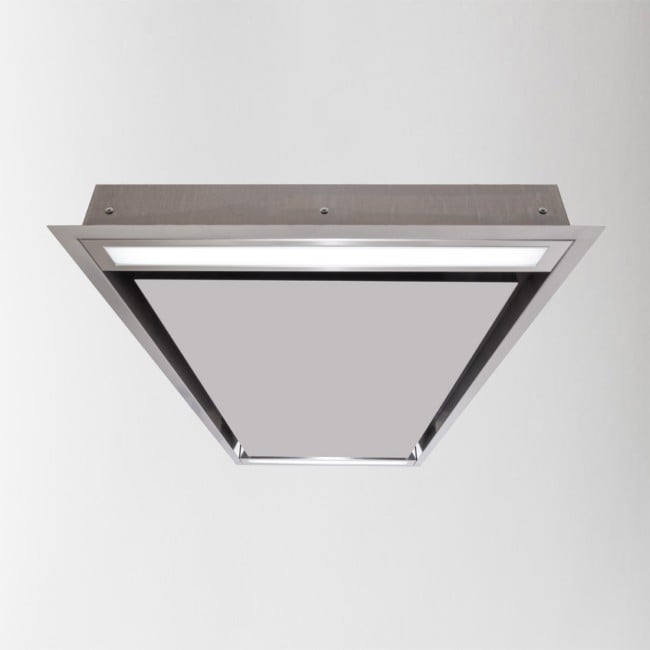 100cm Flush Fit Slimline Brushless Motor Ceiling Hood White   LA 100 Mille SS   06 650x650 